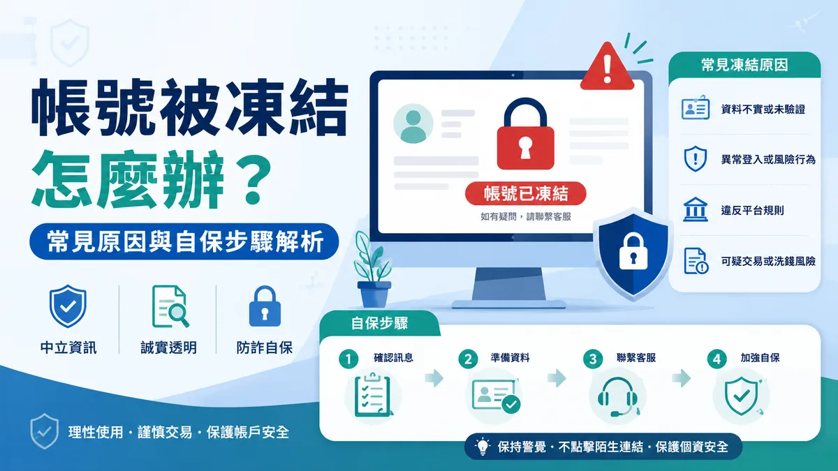 娛樂城帳號被凍結怎麼辦?常見原因與自保步驟解析