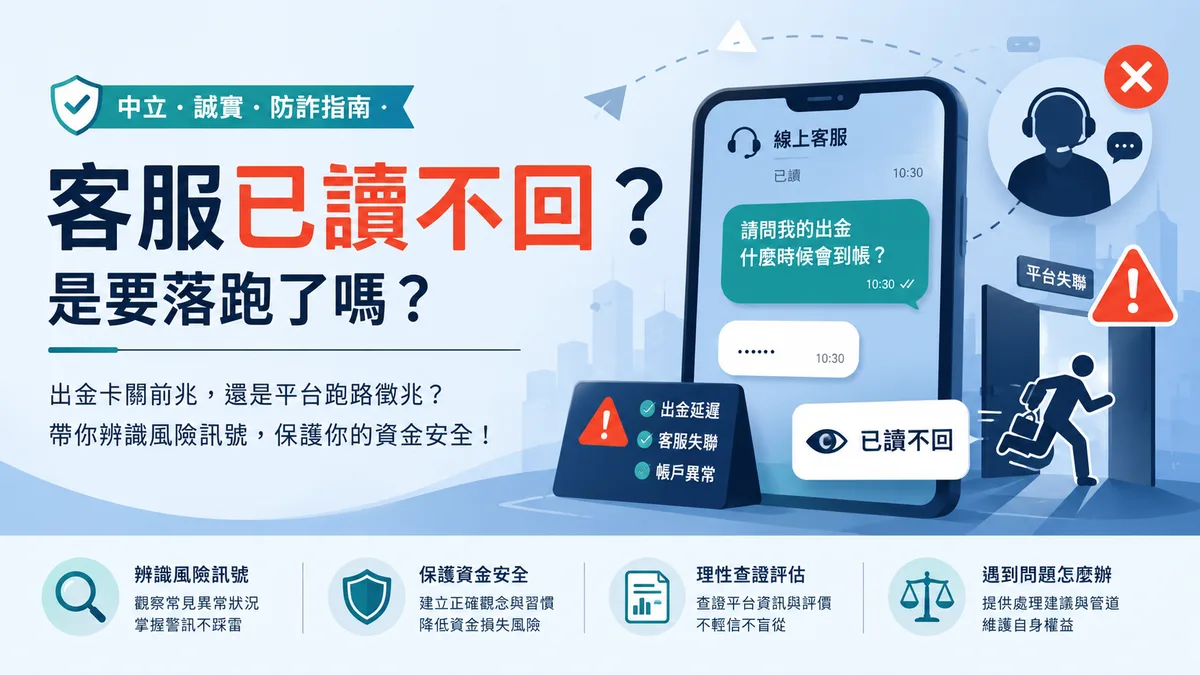 娛樂城客服已讀不回,是要落跑了嗎?