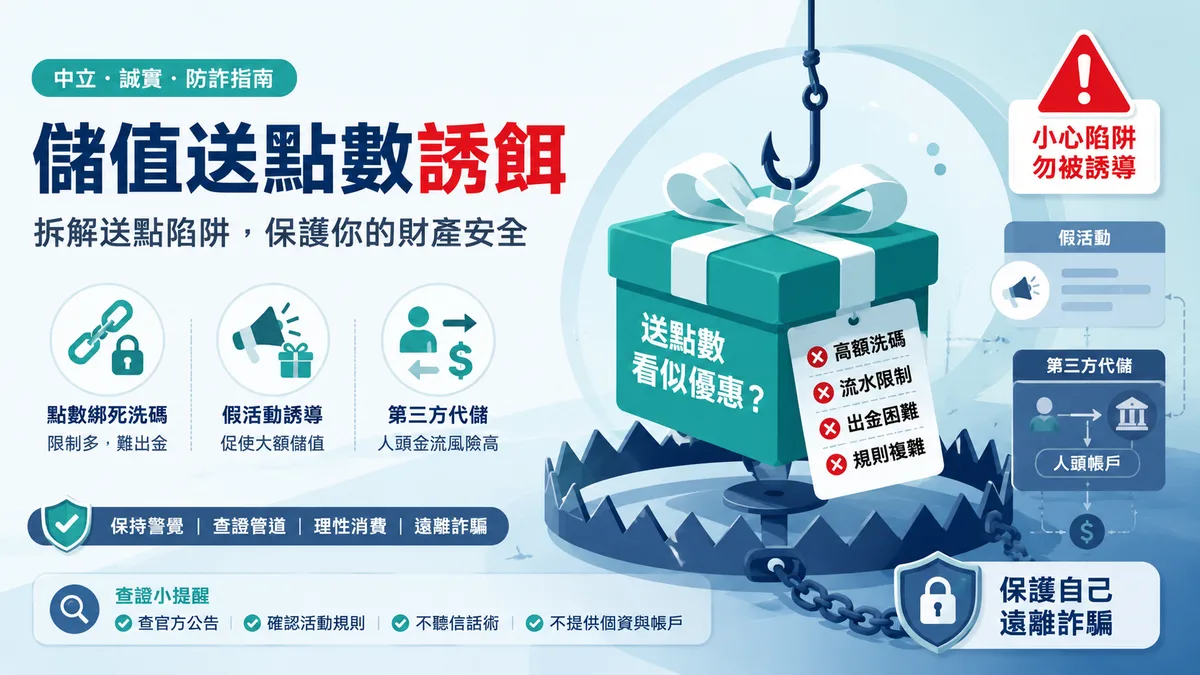娛樂城儲值送點數是詐騙套路嗎?拆解送點誘餌